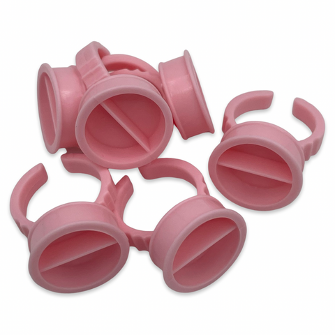 50pk Pink Pigment Rings
